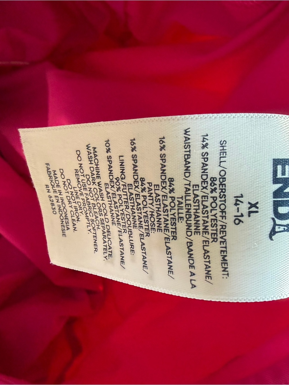 Lands' End Hot Pink Athletic Shorts - Picture 5 of 5